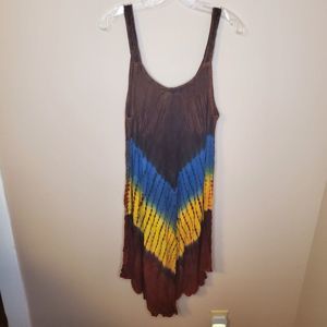 Rasta Pullover Red Blue Yellow Dress